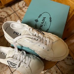 Double Wheel nylon gabardine sneakers